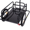 Carrello Rimorchio per Bicicletta Nero 156x72x82 cm 