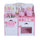 Cuisine jouet en bois pour enfants avec accessoires roses 60x30x62 cm