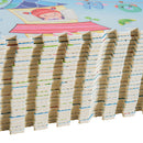 Tappeto Puzzle per Bambini Disegno Fantasia 24 Tessere 61.5x61.5 cm 