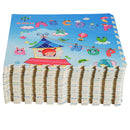 Tappeto Puzzle per Bambini Disegno Fantasia 24 Tessere 61.5x61.5 cm 