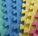Tappeto Puzzle 24 Pezzi in EVA per Bambini 610x610x10mm 
