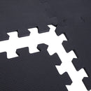 Tappeto Puzzle 32 Pezzi 63x6 cm in EVA Morbido Nero 