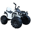 Quad Elettrico per Bambini 12V  Nero e Bianco