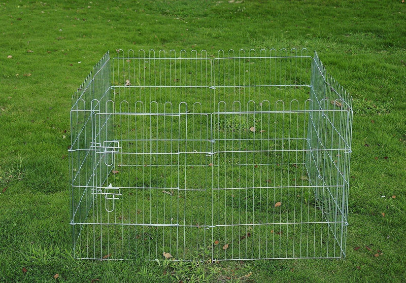 Recinto per Animali Domestici 8 Pezzi L63xH91 cm 