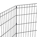 Recinto per Cani Gatti Cuccioli Roditori 8 Pezzi Nero 91x61 cm 