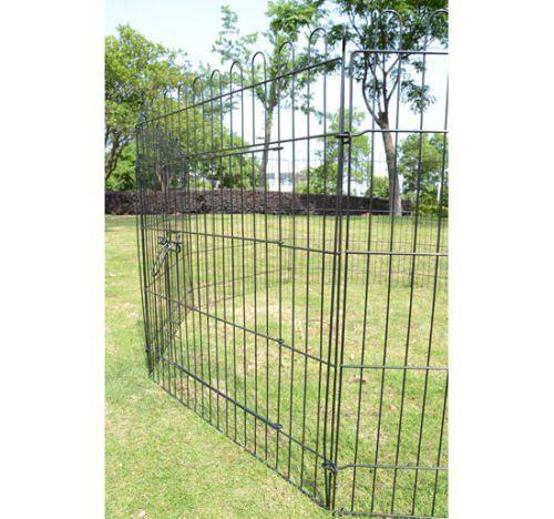 Recinto Gabbia per Cani Gatti in Acciaio 8 pezzi Ø158×107 cm 