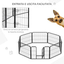 Recinto per Cani Gatti Cuccioli Roditori 8pz 80x60 cm 