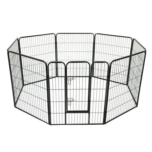 Enclos modulaire pour animaux de compagnie 8 pièces 80x100 cm sconto