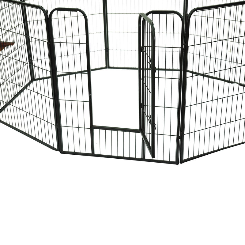 Recinto Modulare per Animali Domestici 8 Pezzi 80x100 cm 