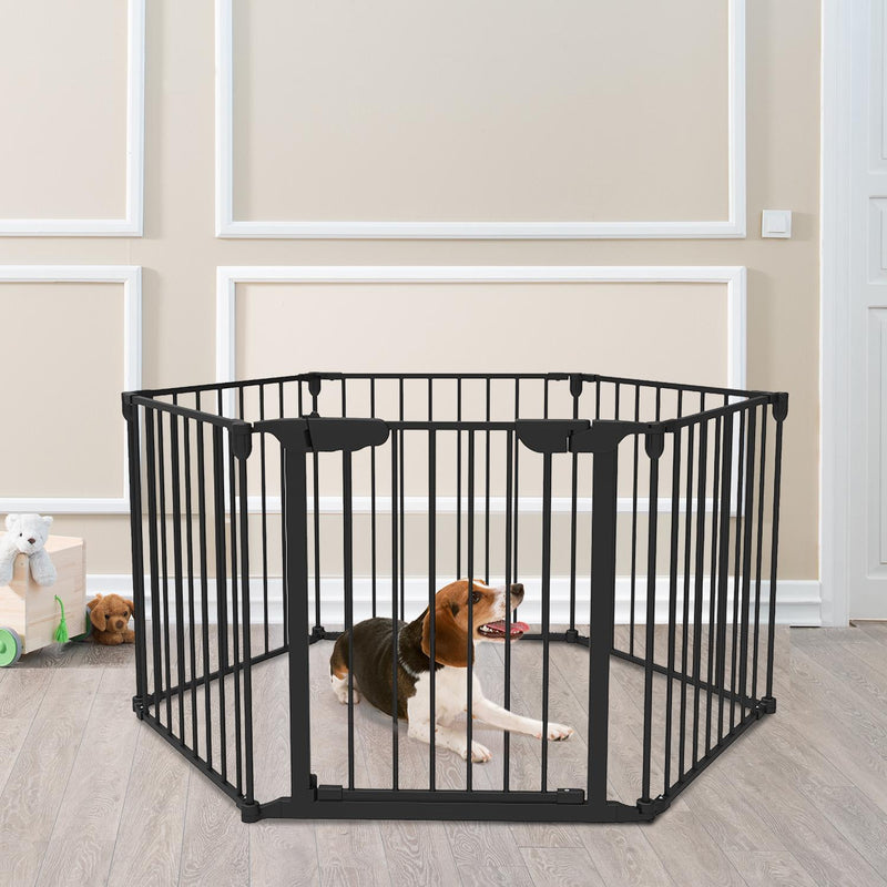 Recinto Modulare per Animali Domestici per Interno e Esterno 6 Pezzi 62.5x76 cm 