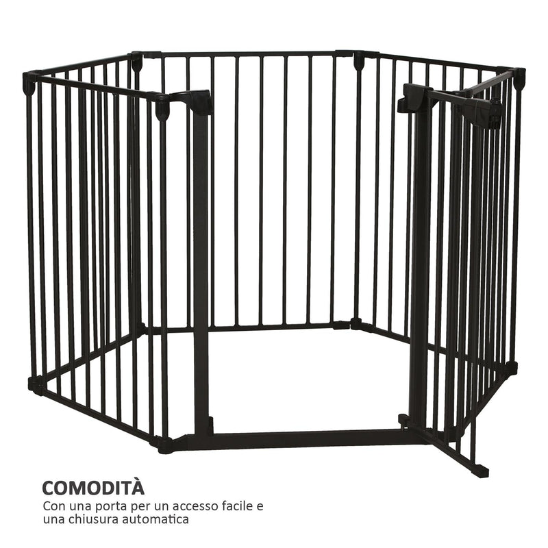 Recinto Modulare per Animali Domestici per Interno e Esterno 6 Pezzi 62.5x76 cm 