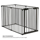 Recinto Modulare per Animali Domestici per Interno e Esterno 6 Pezzi 62.5x76 cm 