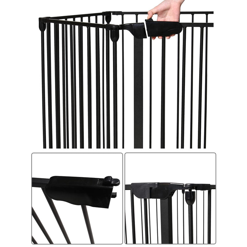 Recinto Modulare per Animali Domestici per Interno e Esterno 6 Pezzi 62.5x76 cm 