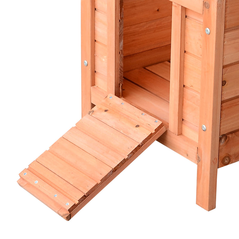 Conigliera Gabbia per Piccoli animali con Tetto Apribile in Legno 51x42x43 cm 