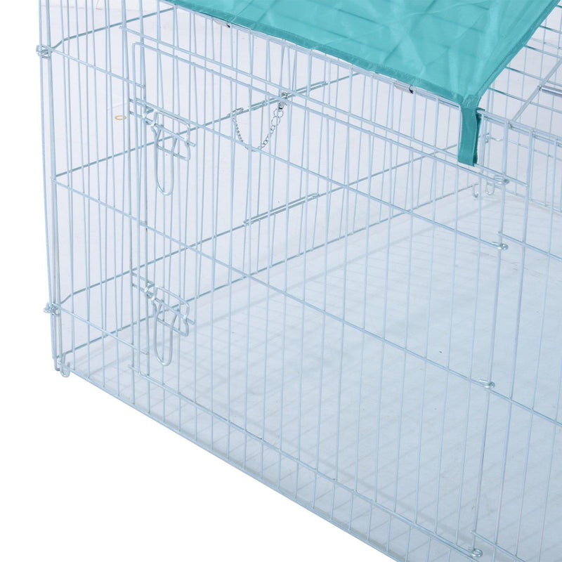 Gabbia Recinto per Animali Domestici a Rete Metallica 220x103x85 cm 