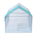 Gabbia Recinto da Esterno per Animali Domestici con Rete Metallica 203x103x98 cm 