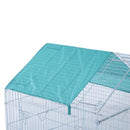 Gabbia Recinto da Esterno per Animali Domestici con Rete Metallica 203x103x98 cm 