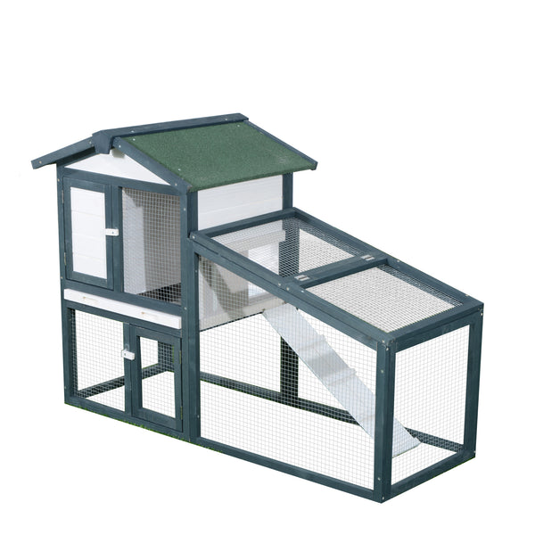 prezzo Cage pour Lapins en Bois de Sapin 140x65x100 cm