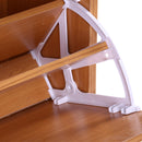 Scarpiera Salvaspazio 2 Cassetti con Ripiani Regolabili in Legno Marrone 60x24x80 cm 