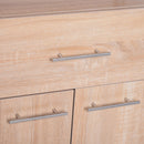 Scarpiera a 3 Ripiani e un Cassetto in Legno 70x35.5x99.5 cm 