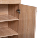 Scarpiera a 3 Ripiani e un Cassetto in Legno 70x35.5x99.5 cm 