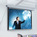 Schermo di Proiezione 84 Pollici Motorizzato Home Cinema Bianco 