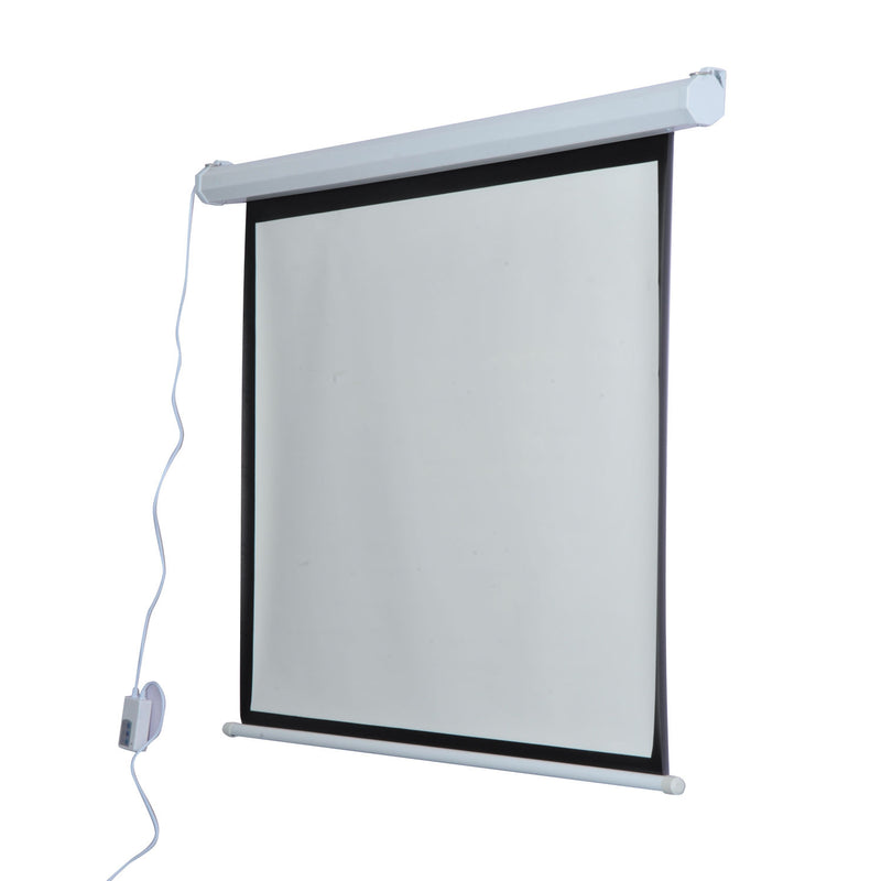 Schermo di Proiezione 84 Pollici Motorizzato Home Cinema Bianco 