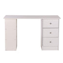 Scrivania con Cassetti e Ripiani Portaoggetti Bianco 120x49x72 cm 