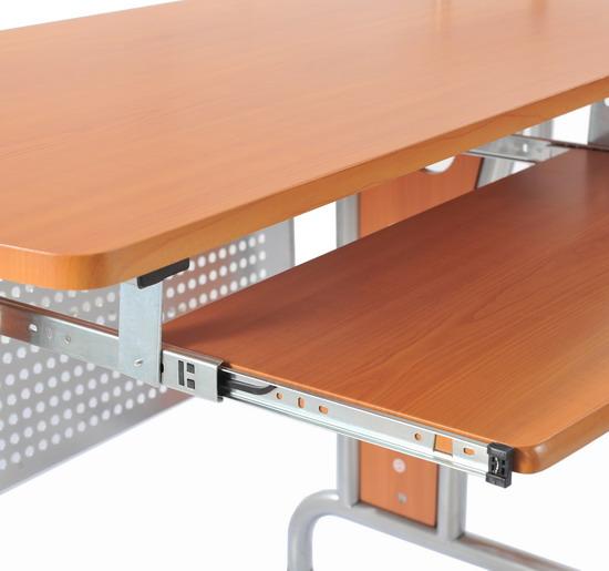 Scrivania da Ufficio ad Angolo Porta PC in Legno Marrone 