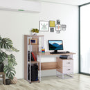 Scrivania da Ufficio Porta PC con Scaffale 133x55x123 cm 