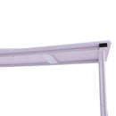 Scrivania Moderna ad Angolo con Cassetti in Legno Bianco 152x144x76 cm 