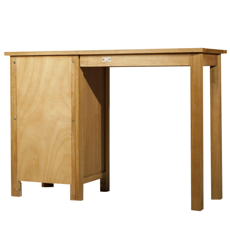 Scrivania per Computer in Stile Classico Legno Naturale 106x40x75 cm 