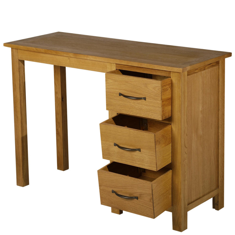 Scrivania per Computer in Stile Classico Legno Naturale 106x40x75 cm 
