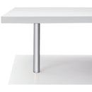 Scrivania Angolare da Ufficio Studio per Computer in Legno bianco 140x120x78,2 cm 