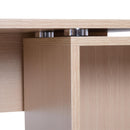 Scrivania da Ufficio Angolare con 2 Ripiani e 2 Cassetti Legno Rovere 117x82x74 cm 