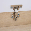 Scrivania da Ufficio Salvaspazio con Piano Sollevabile in Legno Bianco 120x60x74 cm 