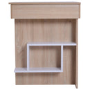 Scrivania da Ufficio Salvaspazio con Piano Sollevabile in Legno Bianco 120x60x74 cm 