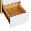 Scrivania da Ufficio con 2 Cassetti e Ripiano Tastiera Scorrevole in Legno 105x54x75 cm 