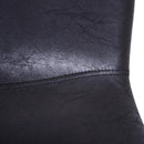 Set 2 Sedie da Pranzo Design Moderno in Lino con Gambe in Metallo Nero 