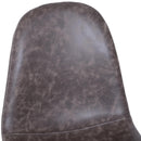 Set 2 Sedie da Pranzo Design Moderno in Similpelle con Gambe in Metallo Grigio 