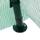 Serra per Piante con Ventilazione in Acciaio e Plastica Verde 250x240x210 cm 