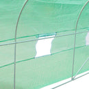 Serra da Giardino con Tetto Spiovente in PE e Tubi d'Acciaio Verde Scuro 4.5x3x2m 