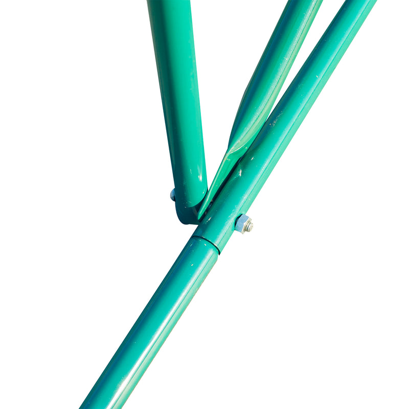 Serra da Giardino 6x3x2 m Serra con Tetto a Spiovente in PE per Piante Verde 