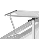 Serra da Giardino per Piante con Tetto Apribile e Porta Scorrevole Trasparente 242x190x195 cm 