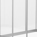 Serra da Giardino per Piante con Tetto Apribile e Porta Scorrevole Trasparente 242x190x195 cm 