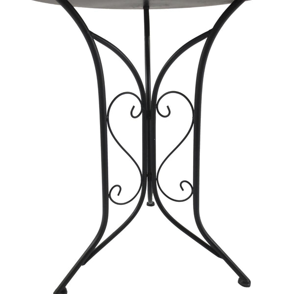 Ensemble Table Basse et 2 Chaises de Jardin en Métal Mosaïque Bleu Noir online