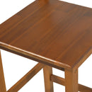 Set 2 Sgabelli in Legno di Acacia 42x36x110 cm 