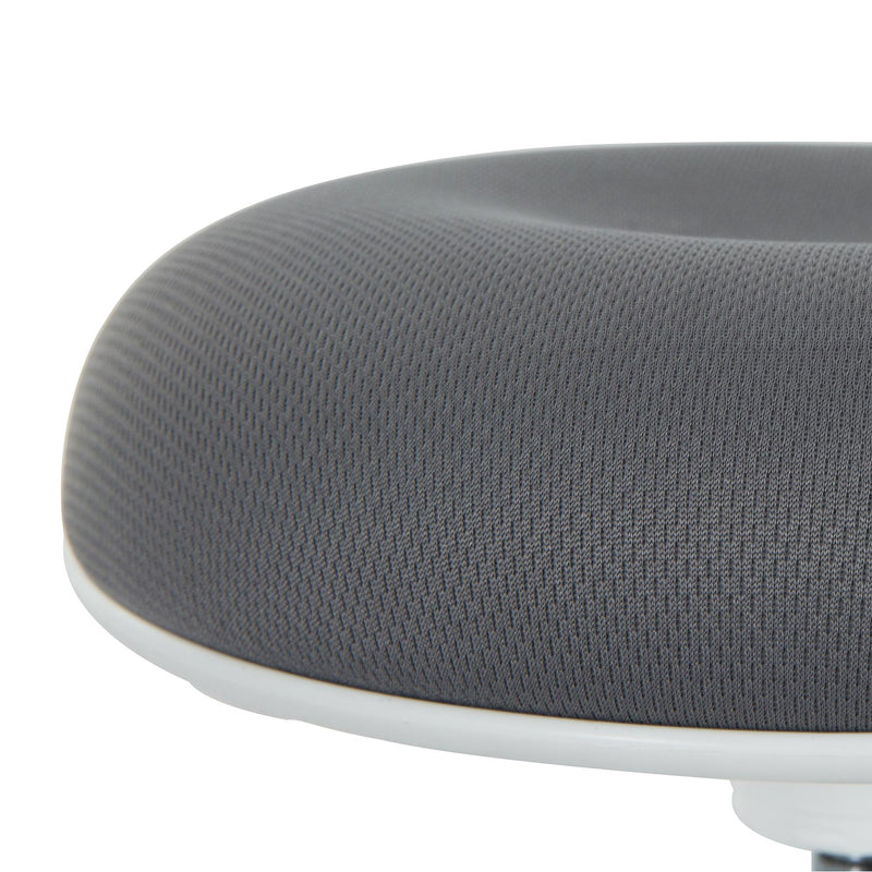 Sgabello per Estetista Girevole Altezza Regolabile Grigio Ø40x45-59 cm 