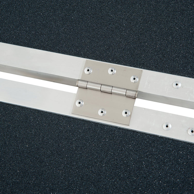 Rampa per Sedia a Rotelle Pieghevole Antiscivolo in Alluminio 61x72 cm 