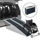 Rampa per Sedia a Rotelle Pieghevole in Alluminio Antiscivolo 183x72 cm 